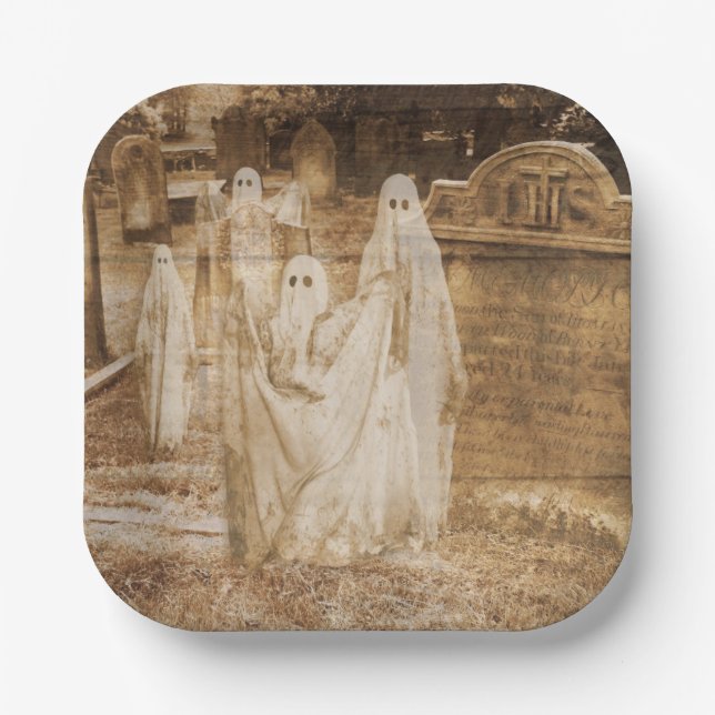 Plato De Papel Placa de papel de ghost (Anverso)