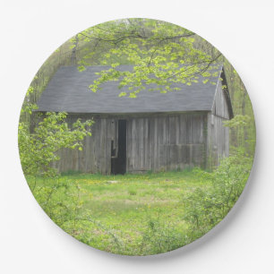 Plato De Papel Placa de papel de granero de campo