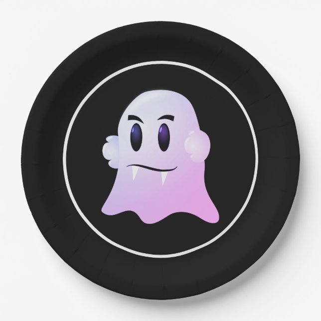 Plato De Papel Placa de papel de Halloween (Anverso)