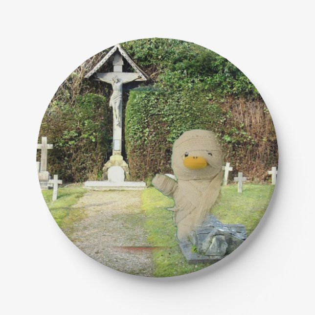 Plato De Papel Placa de papel de Halloween (Anverso)