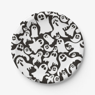 Plato De Papel Placa de papel de Halloween