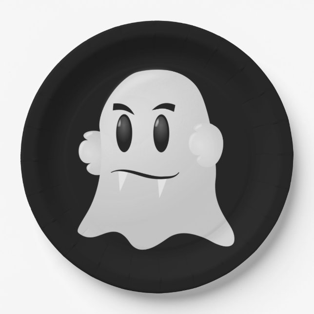 Plato De Papel Placa de papel de Halloween (Anverso)