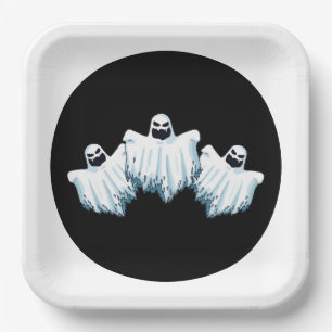 Plato De Papel Placa de papel de Halloween
