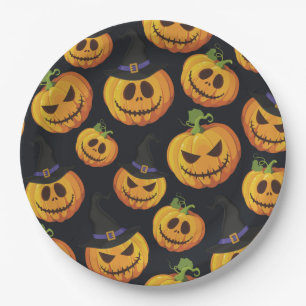 Plato De Papel Placa de papel de Halloween