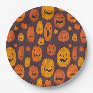 Plato De Papel Placa de papel de Halloween
