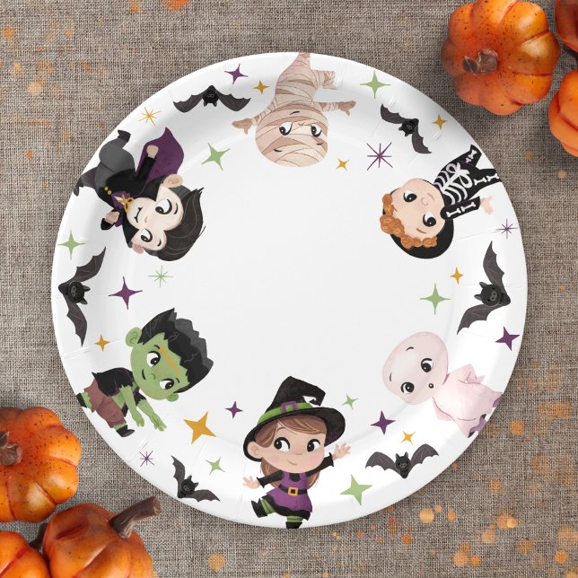 Plato De Papel Placa de papel de Halloween, suministros para Fies (Subido por el creador)