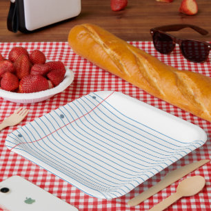 Plato De Papel Placa de papel de hoja suelta para volver a la esc