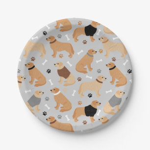 Plato De Papel Placa de papel de hueso y patas de recuperación d