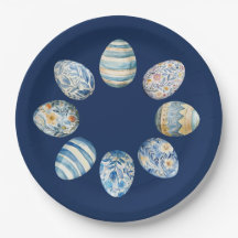 Placa de papel de huevo de Pascua