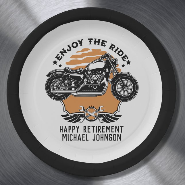 Plato De Papel Placa de papel de invitación de partido de retiro  (Subido por el creador)