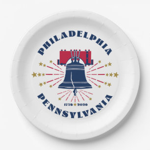 Plato De Papel Placa de papel de la Campana de la Libertad de Fil