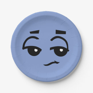 PLATO DE PAPEL PLACA DE PAPEL DE LA CARA GRÁFICA LINDA