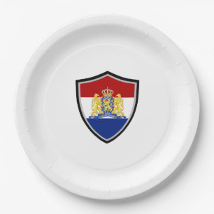 Plato De Papel Placa de papel de la cubierta de la bandera de los