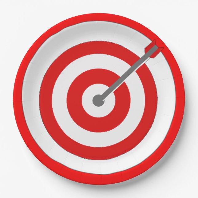 Plato De Papel Placa de papel de la diana (Anverso)