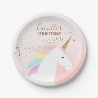 Plato De Papel Placa de papel de la fiesta de cumpleaños de Unico