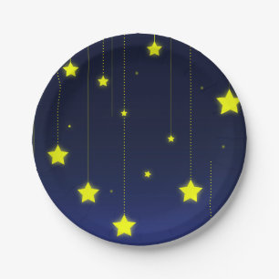 Plato De Papel Placa de papel de la noche estrellada