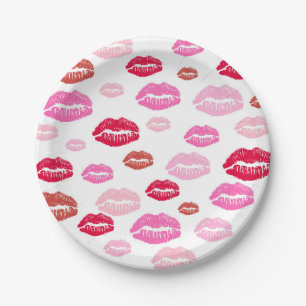 Plato De Papel Placa de papel de los labios calientes