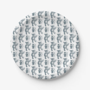 Plato De Papel Placa de papel de los osos de peluche de los