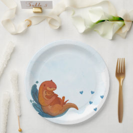 Plato De Papel Placa de papel de Mama & Me Otter