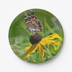 Plato De Papel Placa de papel de mariposa