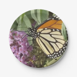 Plato De Papel Placa de papel de mariposa