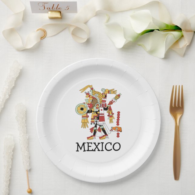 Plato De Papel Placa de papel de México (Boda)