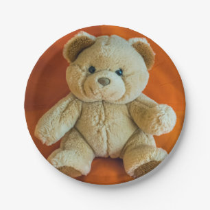 Plato De Papel Placa de papel de oso de peluche