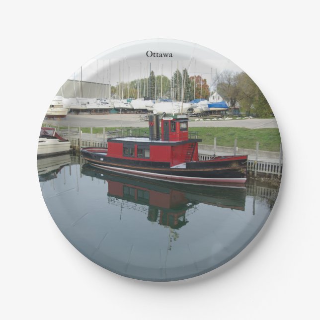 Plato De Papel Placa de papel de Ottawa (Anverso)