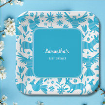 Placa de papel de papel para bebé mexicano de otom