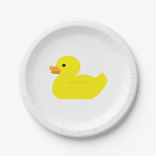 Plato De Papel Placa de papel de pato de goma