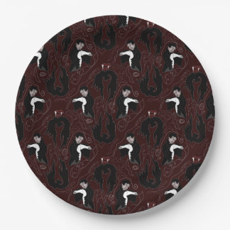 Plato De Papel Placa de papel de patrón de vampiros