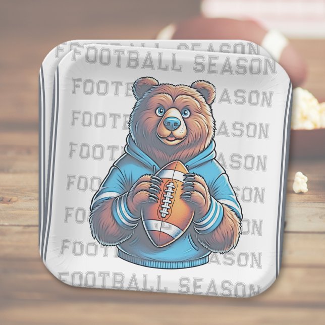 Plato De Papel Placa de papel de personalizado (Custom Football Paper Plate (multiple shown))