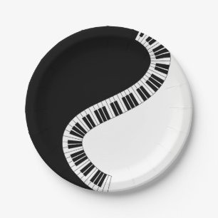Plato De Papel Placa de papel de piano