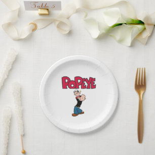Plato De Papel Placa de papel de popeye