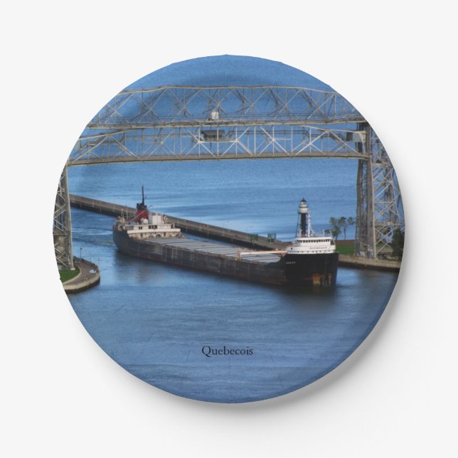 Plato De Papel Placa de papel de Quebec (Anverso)