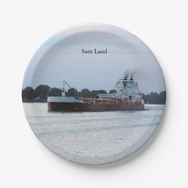 Plato De Papel Placa de papel de Sam Laud (Anverso)
