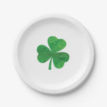 Placa de papel de San Patricio - 7" Ronda Lucky Sh
