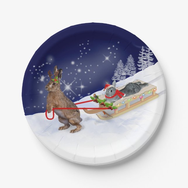 Plato De Papel Placa de papel de Sleigh Ride (Anverso)