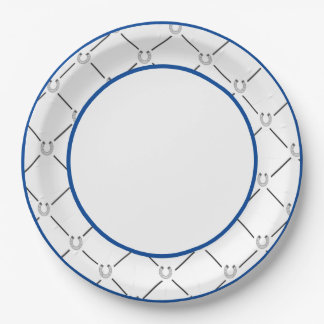 Plato De Papel Placa de papel de temática ecuestre - Zapato de ca