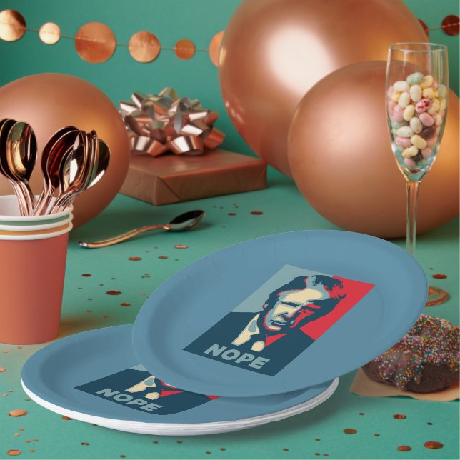 Plato De Papel Placa de papel de Trump (Multi)