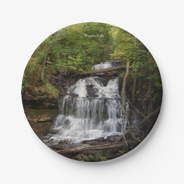 Plato De Papel Placa de papel de Wagner Falls (Anverso)