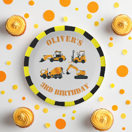 Plato De Papel Placa de papel del Fiesta de construcción para exc