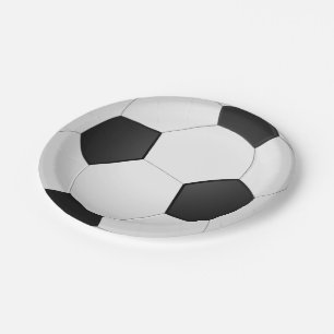 Plato De Papel Placa de papel del ilustracion del fútbol del