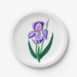 Plato De Papel Placa de papel del iris púrpura
