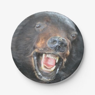 Plato De Papel Placa de papel del oso