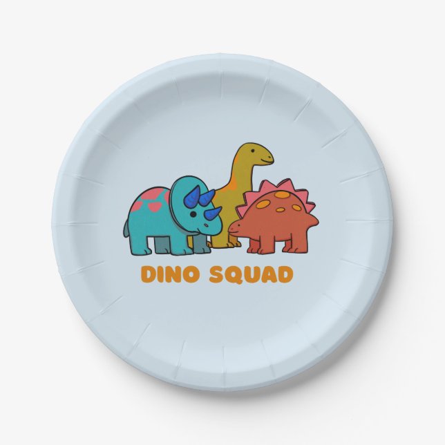 Plato De Papel Placa de papel Dino (Anverso)