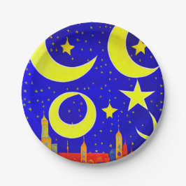 Plato De Papel Placa de papel Eid al-Fitr