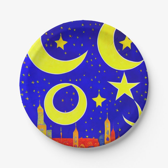 Plato De Papel Placa de papel Eid al-Fitr (Anverso)