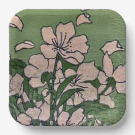 Plato De Papel Placa de papel en cascada de color rosa