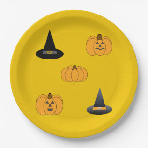 Plato De Papel Placa de papel festiva de Halloween